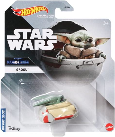 Star Wars Hot Wheels Character Cars Grogu Diecast .